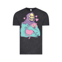 Vintage Black skeletor's cat premium scoop classic Vintage Tee - artisFamous