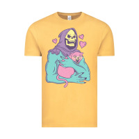 Vintage Mustard skeletor's cat premium scoop classic Vintage Tee - artisFamous