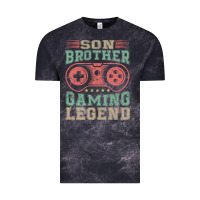 Cloud Black SON BROTHER GAMING LEGEND Vintage Tee - artisFamous