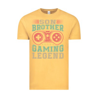 Vintage Mustard SON BROTHER GAMING LEGEND Vintage Tee - artisFamous