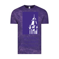Cloud Purple Western Illinois College Vintage Tee - artisFamous