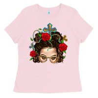 Messy Bun Mom Faith And Rose Ladies Tee | Teevron