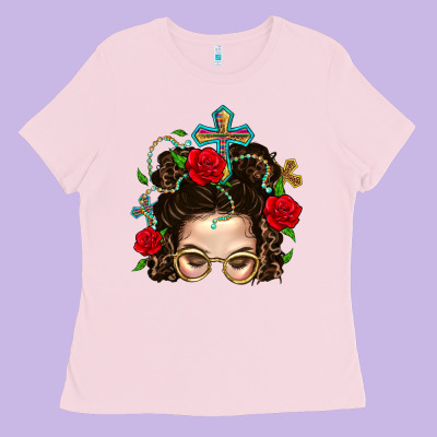 Messy Bun Mom Faith And Rose Ladies Tee Designed By Bundleandbundleshop