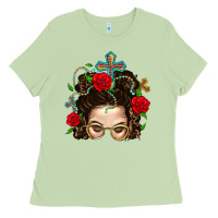 Matcha Messy Bun Mom Faith And Rose Ladies Tee - BundleAndBundleShop