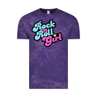Cloud Purple rock n roll girl Vintage Tee - artisFamous
