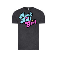 Vintage Black rock n roll girl Vintage Tee - artisFamous
