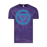Cloud Purple Grand Valley College Vintage Tee - artisFamous