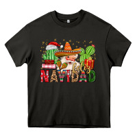 Asphalt feliz navidad santa Heavy Core Tee - MaliasSmallBusiness