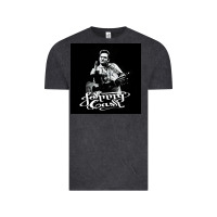 Vintage Black Johnny Cash Music Vintage Tee - artisFamous