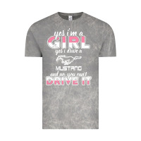Cloud Rock mustang i m a girl who drives a mustang Vintage Tee - artisFamous