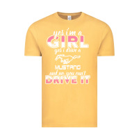 Vintage Mustard mustang i m a girl who drives a mustang Vintage Tee - artisFamous