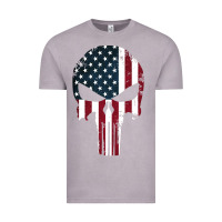 Vintage Zinc the punisher american flag Vintage Tee - artisFamous