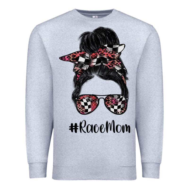 Race Mom Premium Sweatshirt by SublimationCraftShop | Teevron