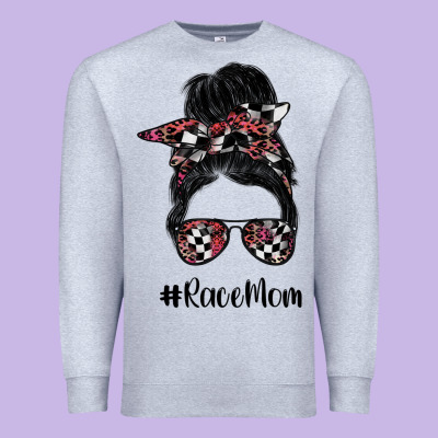 Race Mom Premium Sweatshirt Designed By Sublimationcraftshop
