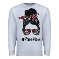 Heather Grey race mom Premium Sweatshirt - SublimationCraftShop