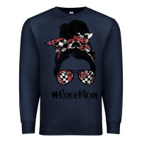 Navy race mom Premium Sweatshirt - SublimationCraftShop