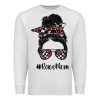 Oatmeal Heather race mom Premium Sweatshirt - SublimationCraftShop