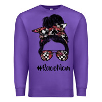 Purple race mom Premium Sweatshirt - SublimationCraftShop