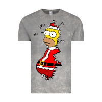 Cloud Rock Homer Claus Christmas Vintage Tee - artisFamous