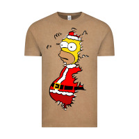 Vintage Coffee Homer Claus Christmas Vintage Tee - artisFamous