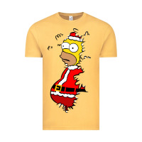 Vintage Mustard Homer Claus Christmas Vintage Tee - artisFamous