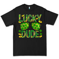 Black Lucky Dude St Patricks Premium Tee - BundleAndBundleShop