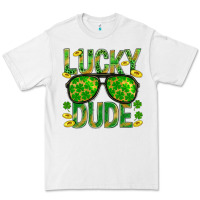White Lucky Dude St Patricks Premium Tee - BundleAndBundleShop