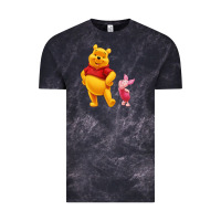 Cloud Black Winnie the Pooh Piglet Vintage Tee - artisFamous