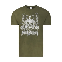 Vintage Olive black sab.bath official vintage dancing skele Vintage Tee - artisFamous
