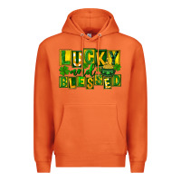 St Patricks Day Lucky And Blessed Premium Hoodie | Teevron