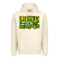 Sandshell St Patricks Day Lucky And Blessed Premium Hoodie - FaDigitalArtStudio