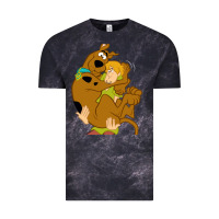 Cloud Black Scooby Doo and Shaggy Vintage Tee - artisFamous