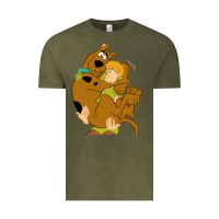Vintage Olive Scooby Doo and Shaggy Vintage Tee - artisFamous