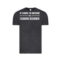 Vintage Black i'm awesome i'm a fashion designer Vintage Tee - artisFamous