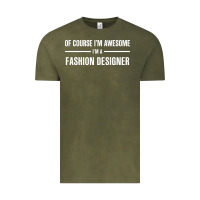 Vintage Olive i'm awesome i'm a fashion designer Vintage Tee - artisFamous
