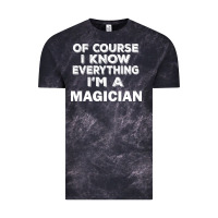 Cloud Black i know everything i'm a magician Vintage Tee - artisFamous