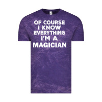 Cloud Purple i know everything i'm a magician Vintage Tee - artisFamous