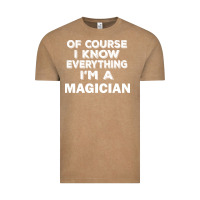 Vintage Coffee i know everything i'm a magician Vintage Tee - artisFamous
