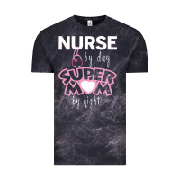 Cloud Black nurse by day super mom by night Vintage Tee - artisFamous