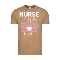 Vintage Coffee nurse by day super mom by night Vintage Tee - artisFamous