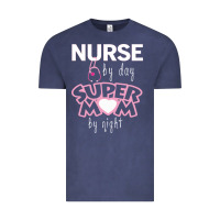 Vintage Denim nurse by day super mom by night Vintage Tee - artisFamous