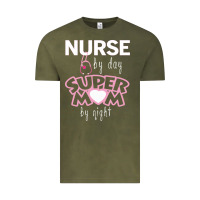 Nurse By Day Super Mom By Night Vintage Tee | Teevron