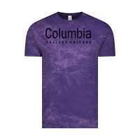 Cloud Purple Columbia College Chicago Vintage Tee - artisFamous