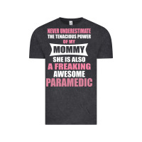 Vintage Black never underestimate mommy paramedic Vintage Tee - artisFamous