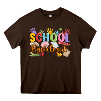 Chocolate Brown school psychologist Heavy Core Tee - MaliasSmallBusiness