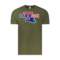 Vintage Olive louisiana tech athletics Vintage Tee - artisFamous