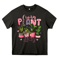 Asphalt crazy plant lady houseplants Heavy Core Tee - JahusDesignShop