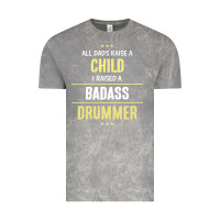 Cloud Rock i raised a badass drummer Vintage Tee - artisFamous