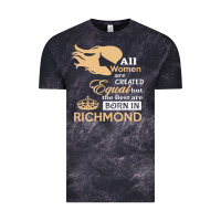 Cloud Black women are born in richmond Vintage Tee - artisFamous