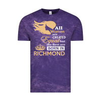 Cloud Purple women are born in richmond Vintage Tee - artisFamous